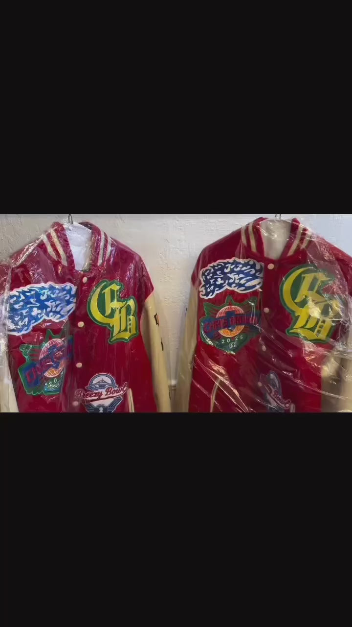 20th Anniversary Breezy Bowl Fan Varsity Letterman Jacket